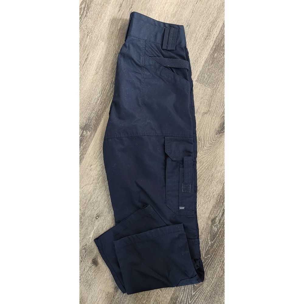 5.11 Tactical Women Navy Blue Cargo Pants Ripstop Work Trousers Size 14 Regular